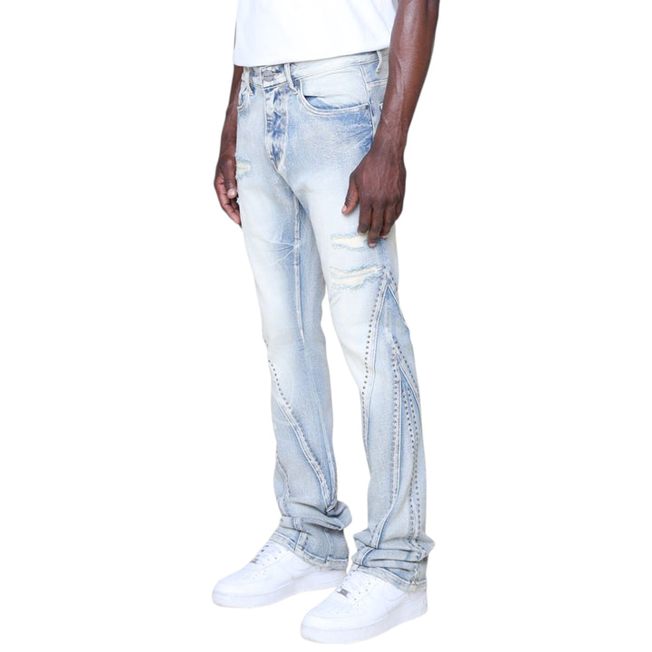 Smoke Rise Barbwire Stone Stack Jean Cascade