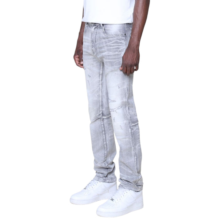 Smoke Rise New Effect Wash Slim Jean Light Grey