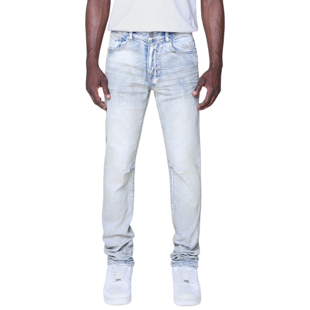 Stray Born To Ride Tee  & Smoke Rise Vintage Wash Slim Jean Outfit Combo