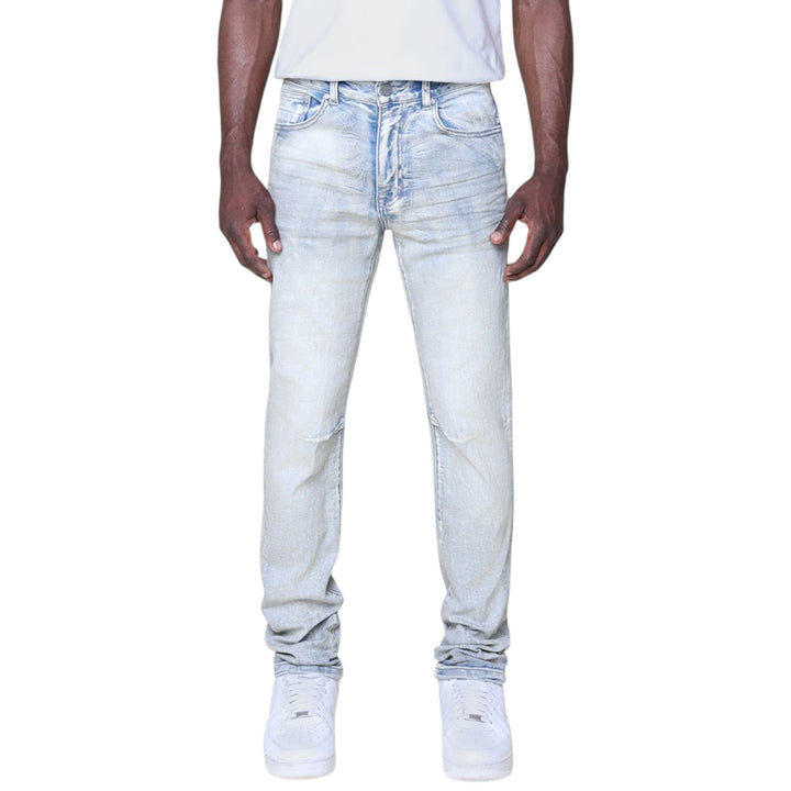 Stray Born To Ride Tee  & Smoke Rise Vintage Wash Slim Jean Outfit Combo