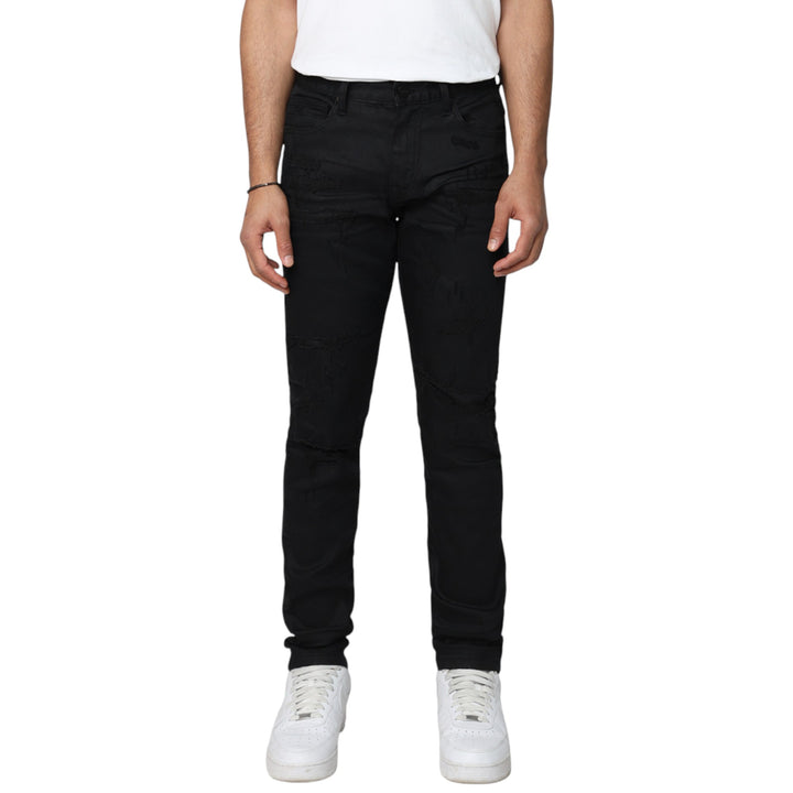 Smoke Rise Vintage Wash Slim Jean Jet Black