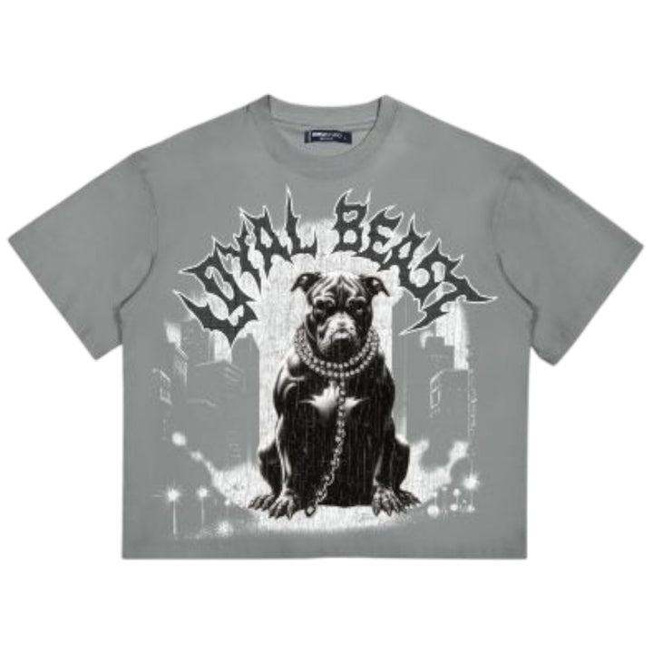 Roku Loyal Beast Crop Shirt Concrete
