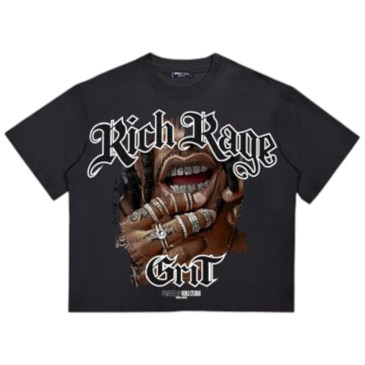 Roku Rich Rage Crop Shirt Black