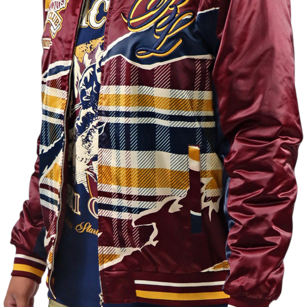 BLAC LEAF SKI CLUB BOMBER JACKET BIG & TALL