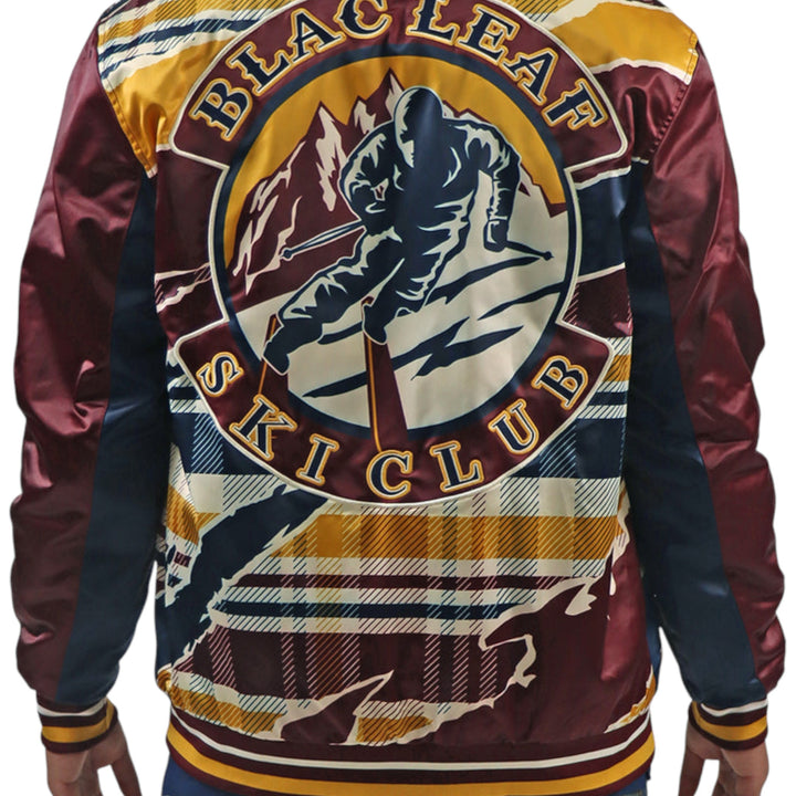 BLAC LEAF SKI CLUB BOMBER JACKET BIG & TALL