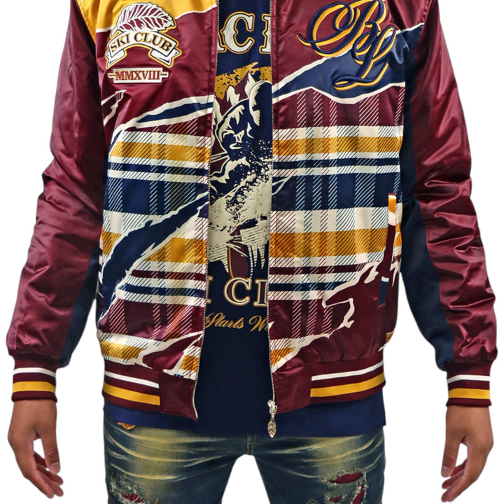 BLAC LEAF  SKI CLUB BOMBER JACKET