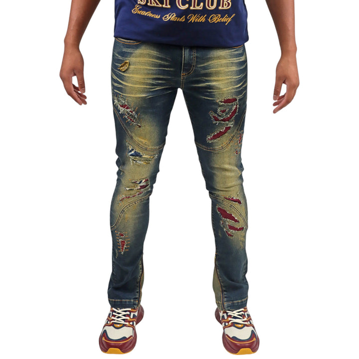 BLAC LEAF GREATNESS TAILOR DENIM JEANS BIG & TALL