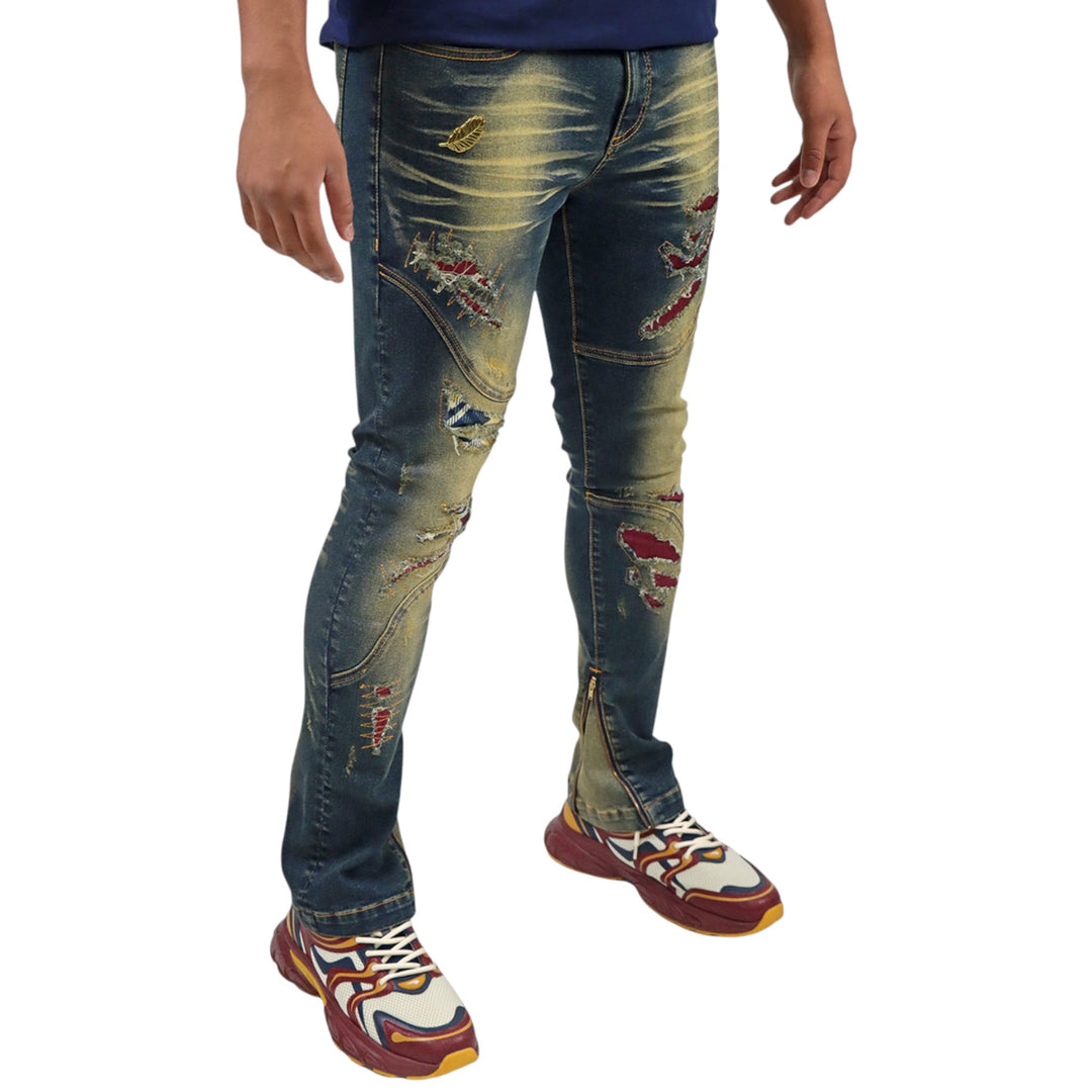 BLAC LEAF GREATNESS TAILOR DENIM JEANS