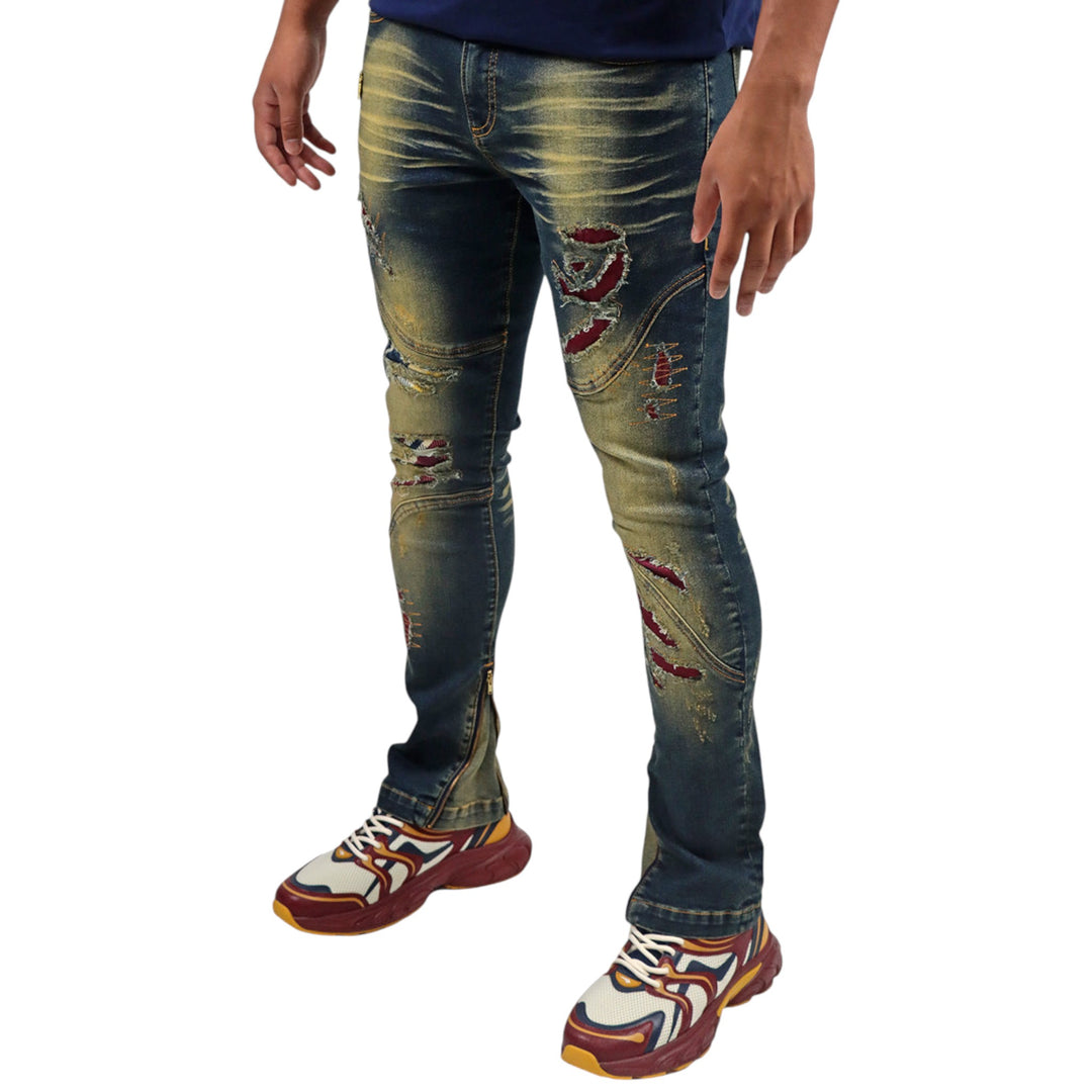 BLAC LEAF GREATNESS TAILOR DENIM JEANS BIG & TALL