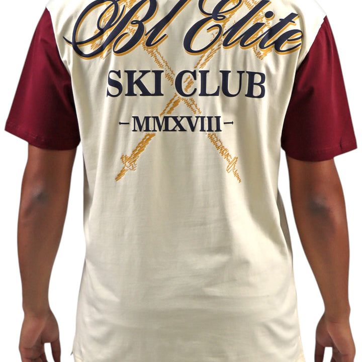 BLAC LEAF PLAID PATCHWORK T-SHIRT BIG & TALL