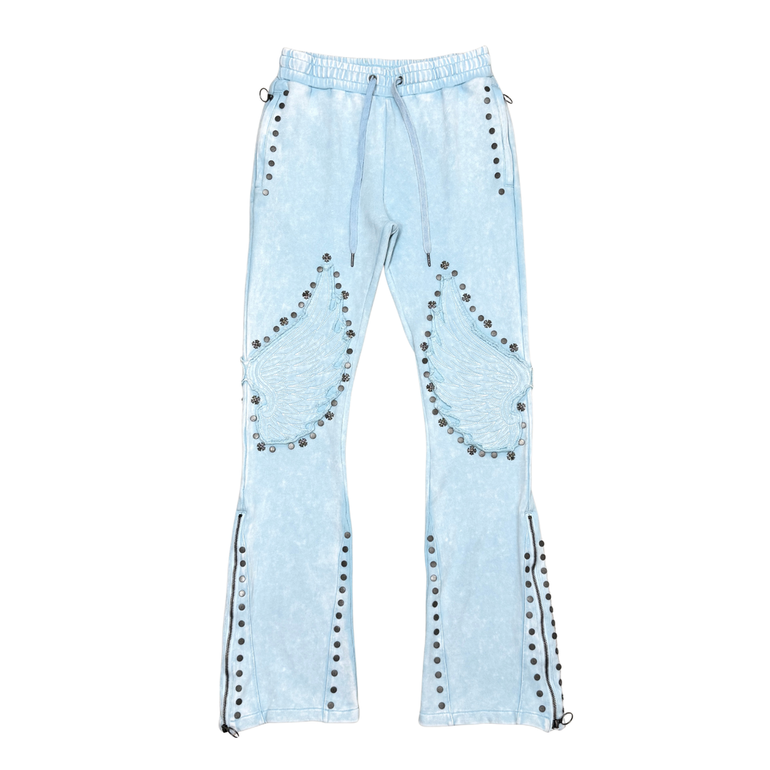 Gunzinii Wings Hoodie and Pant Set Sky Blue