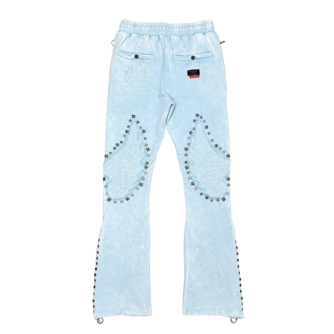 Gunzinii Wings Hoodie and Pant Set Sky Blue