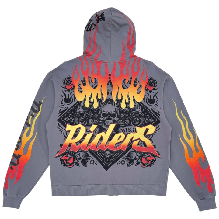 Stray ST1544 Riders Zipper Hoodie Soil Grey