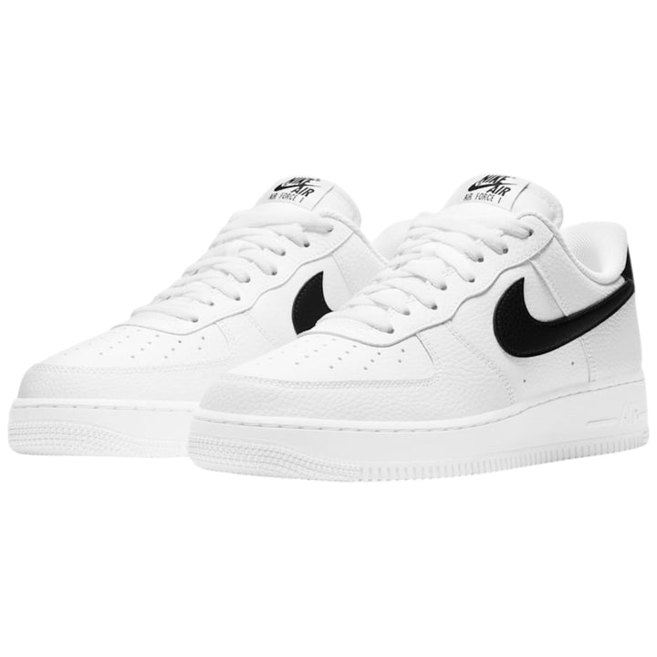 Nike Air Force 1 Low '07 White Black Pebbled Leather