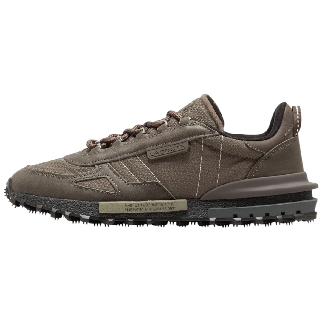 Lacoste Men's Elite Active 225 Leather Sneaker Brown