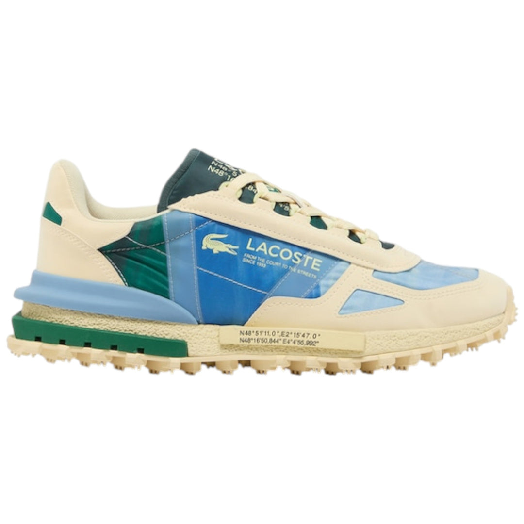 Lacoste Men's Elite Active 225 Leather Sneaker Cream