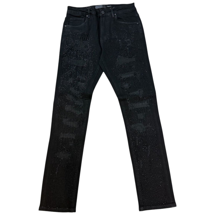 Waimea M8654D Coated Stack Denim Jet Black