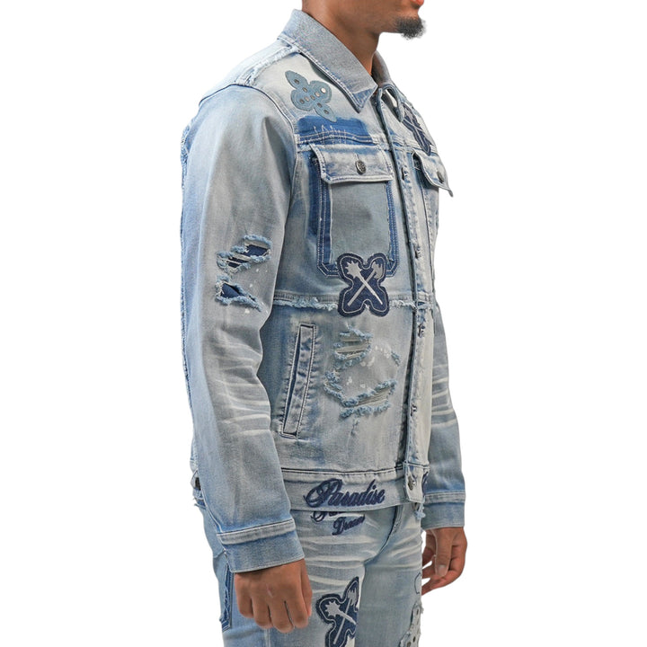 Juren Paradise Dreams Denim Jacket Big & Tall