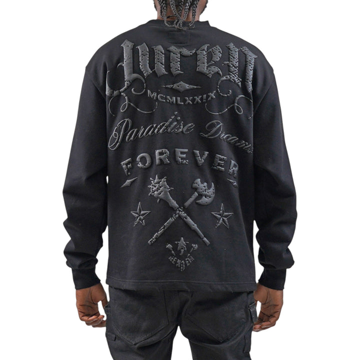 Juren Forever Black Crewneck Big & Tall
