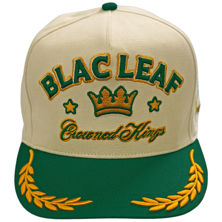 Blac Leaf Crowned Kings  Strap Dad Hat Cream
