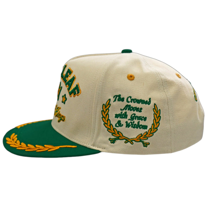 Blac Leaf Crowned Kings  Strap Dad Hat Cream