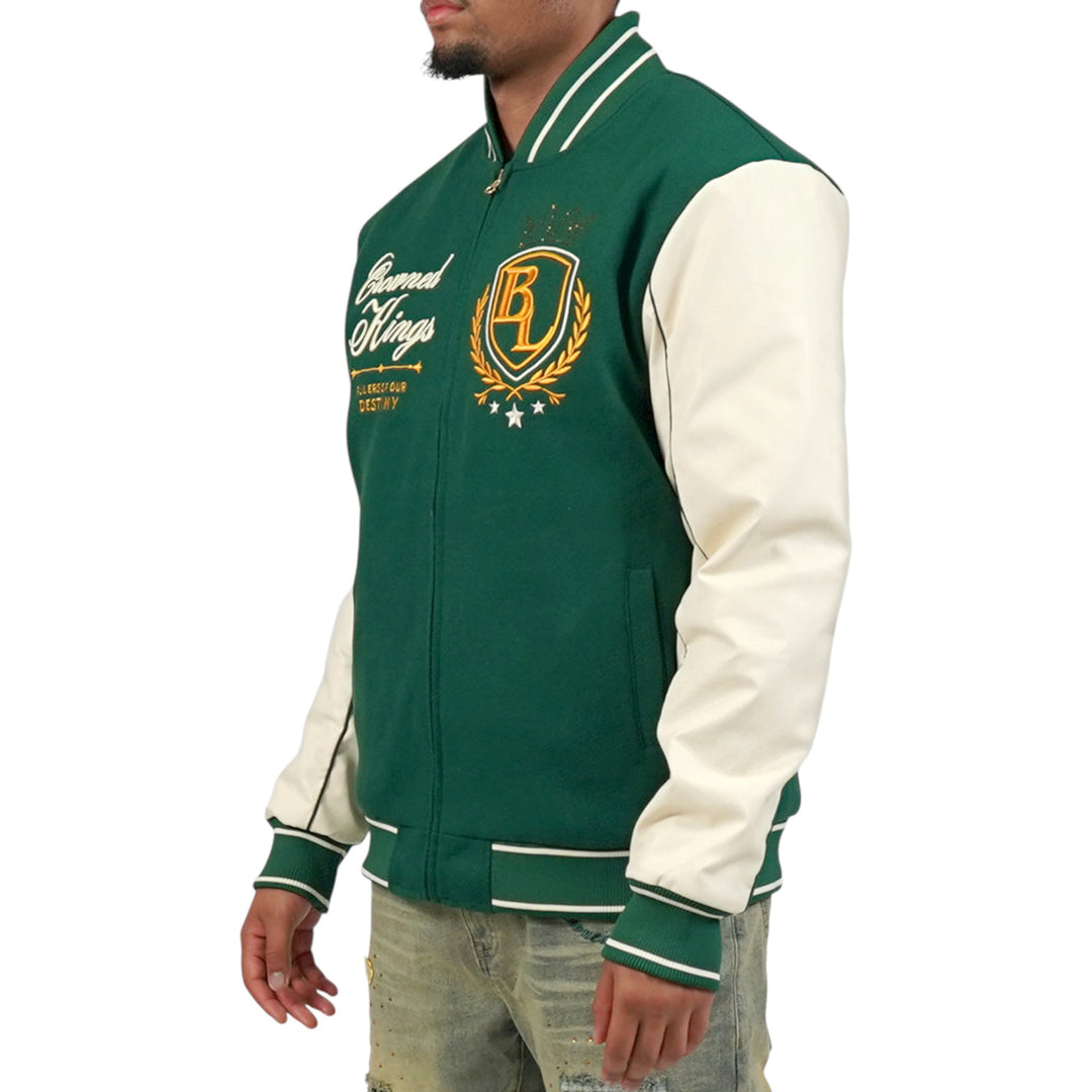 Blac Leaf Crowned Kings Bomber Jacket