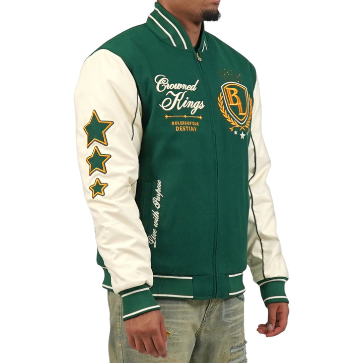 Blac Leaf Crowned Kings Bomber Jacket