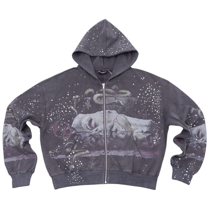 Syndicate "Statue" Up Hoodie Grey Wash