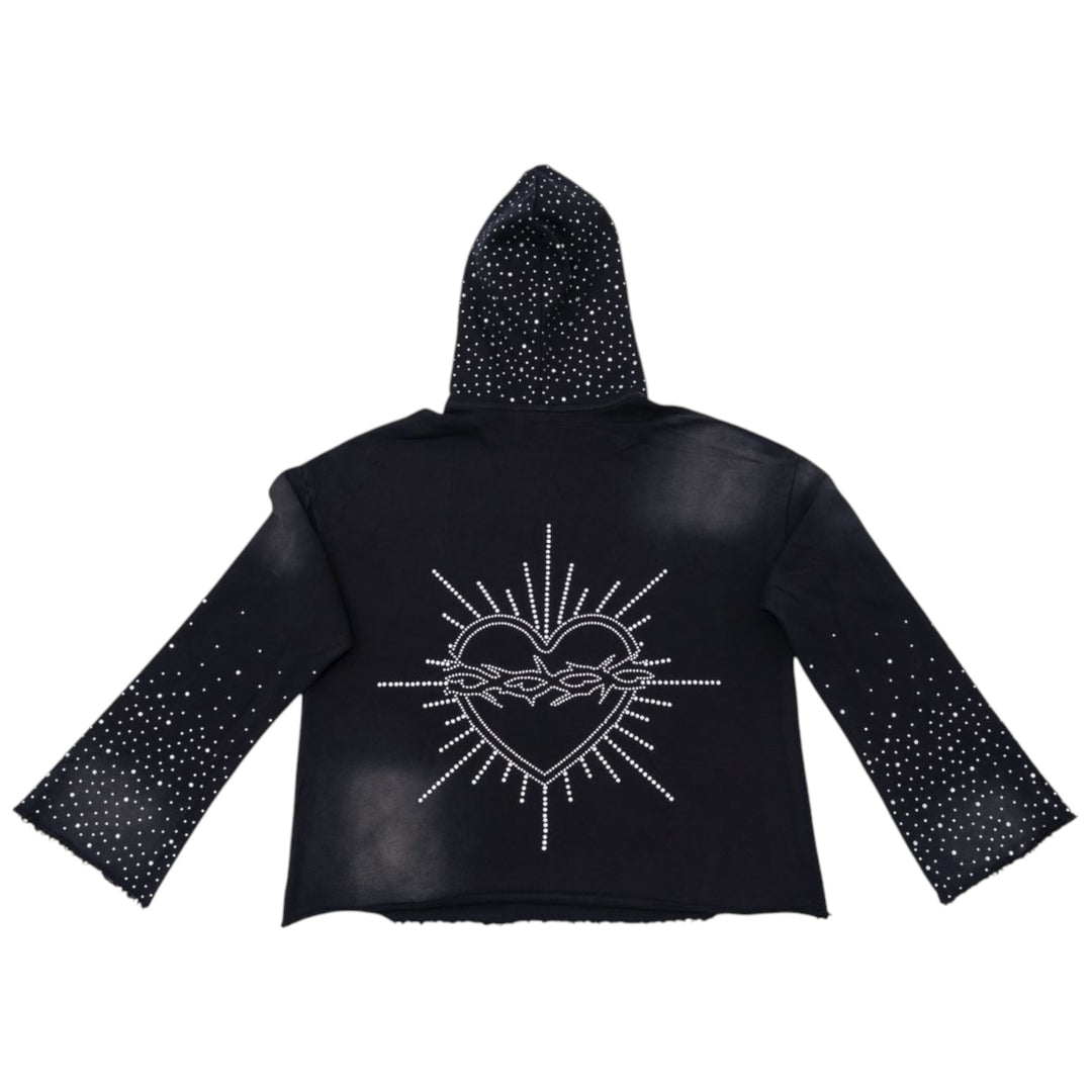 Syndicate "Paris" Crop Shirt Black