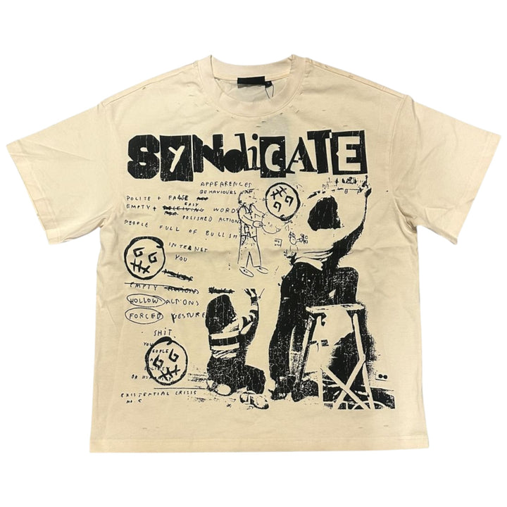 Syndicate "Defiance" Boxy T-Shirt Cream