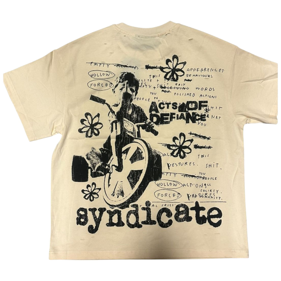 Syndicate "Defiance" Boxy T-Shirt Cream