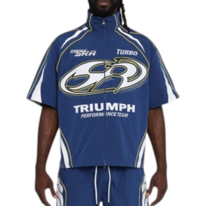 Smoke Rise Triumph Woven Shirt Surf Blue