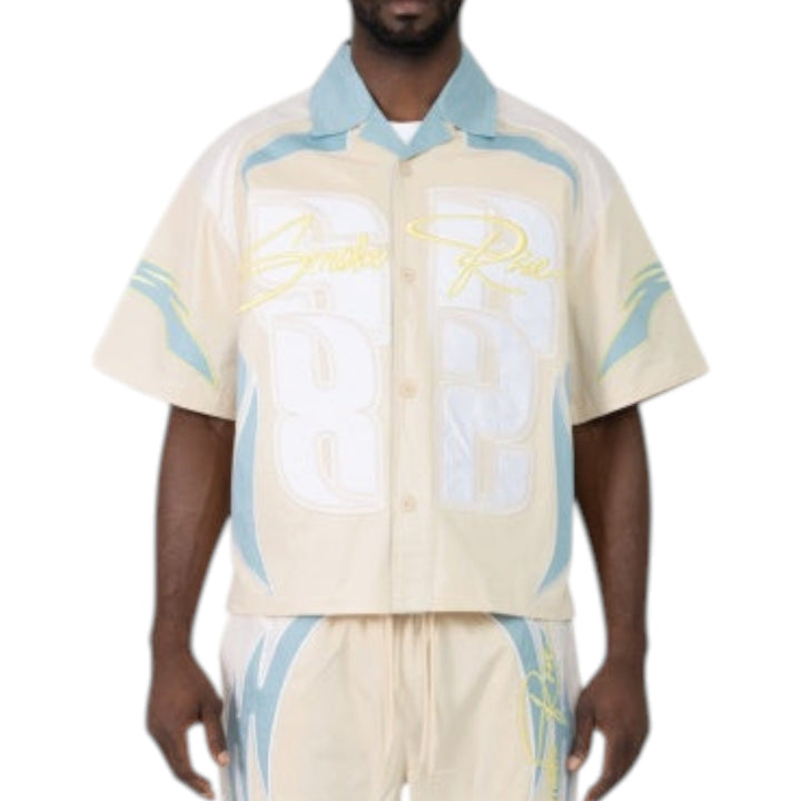 Smoke Rise Seize The Moment Button Up  Turquoise