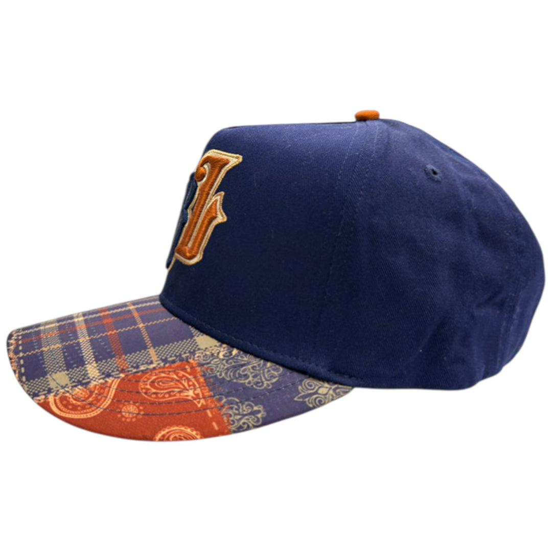 Blac Leaf Born In Struggle Trucker Hat Navy AOP