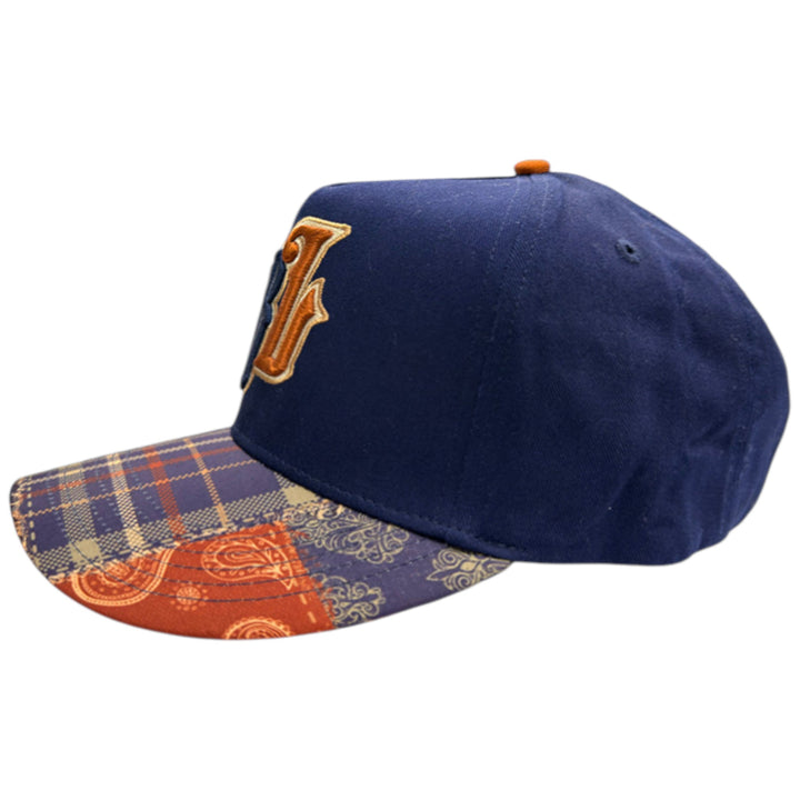 Blac Leaf Born In Struggle Trucker Hat Navy AOP