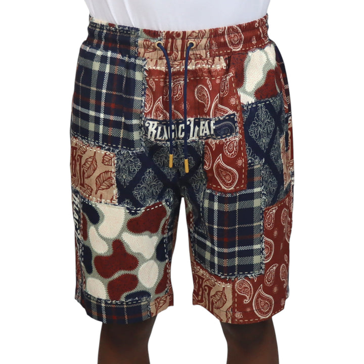 Blac Leaf Greatness Made Me Patchwork Shorts AOP
