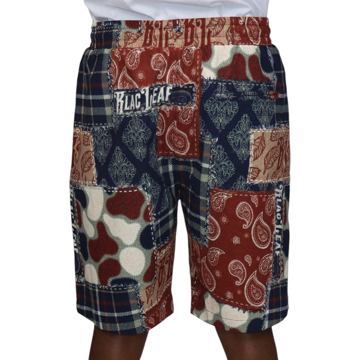 Blac Leaf Greatness Made Me Patchwork Shorts AOP
