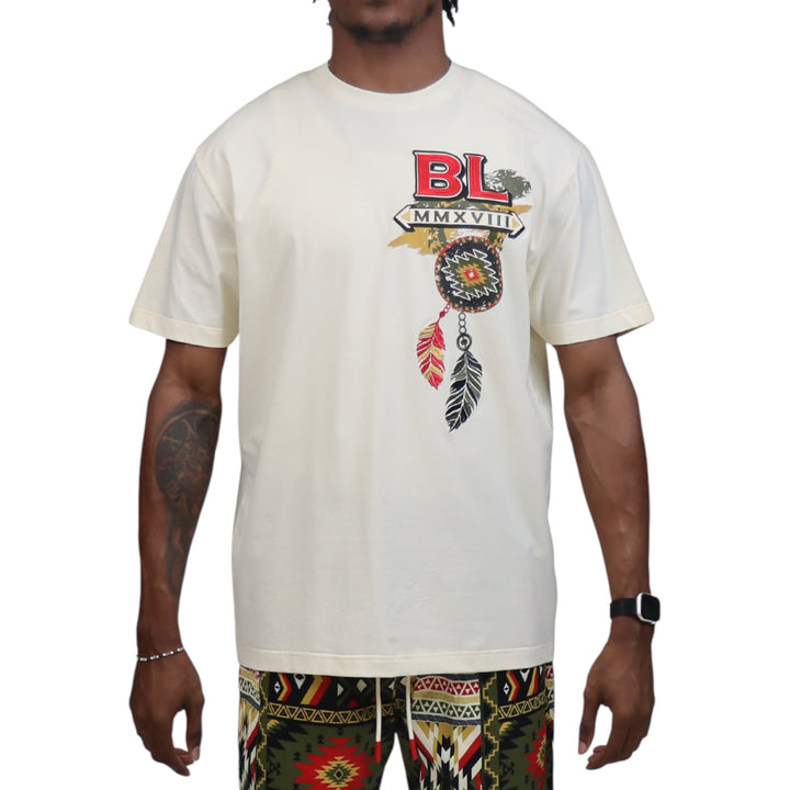 Blac Leaf Dream Catcher Tee Natural Big & Tall