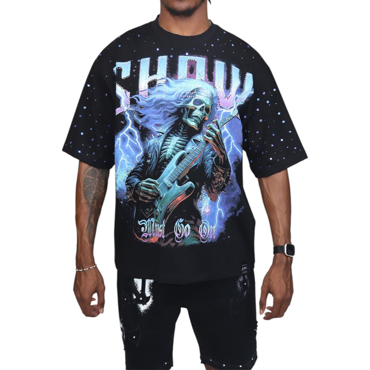 Juren Show Must Go On Tee Black Big & Tall