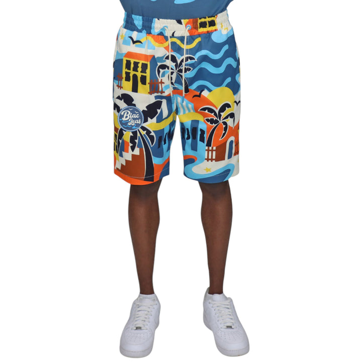 Blac Leaf Life Is Wonderful AOP Shorts  Big & Tall