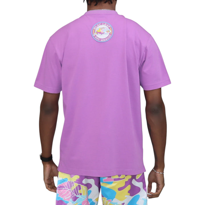 Blac Leaf Branded Embroidered Colorblock T-Shirt  Big & Tall