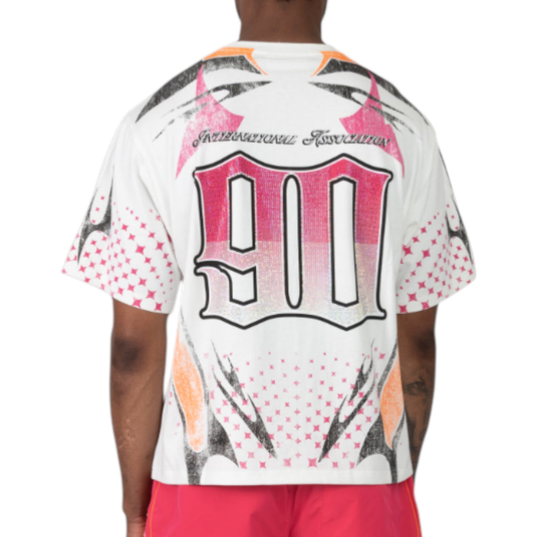 Smoke Rise KT26S551 Republic Tee White With Pink