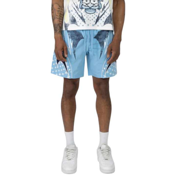 Smoke Rise Republic Windbreaker Short Blue