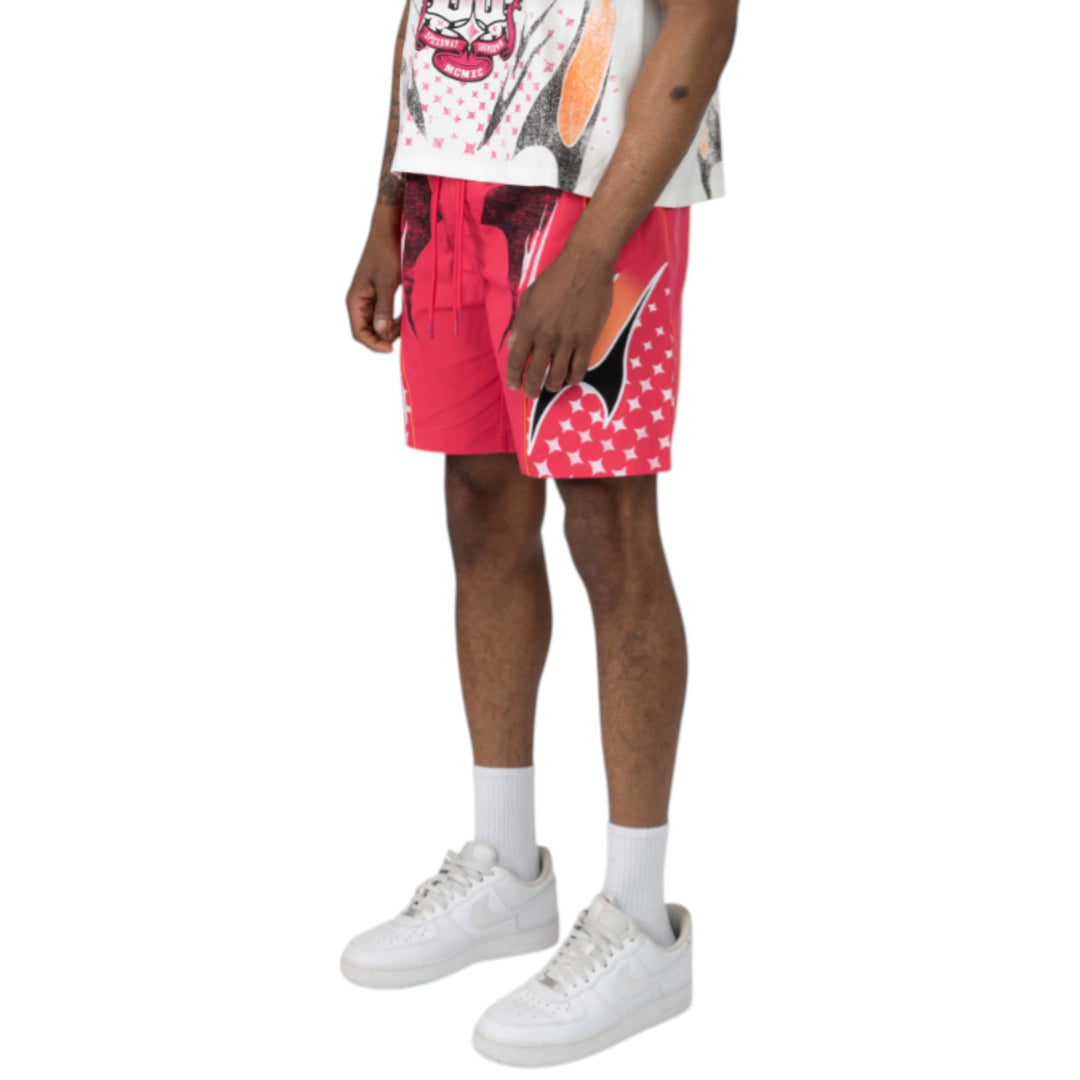 Smoke Rise Republic Windbreaker Short Pink
