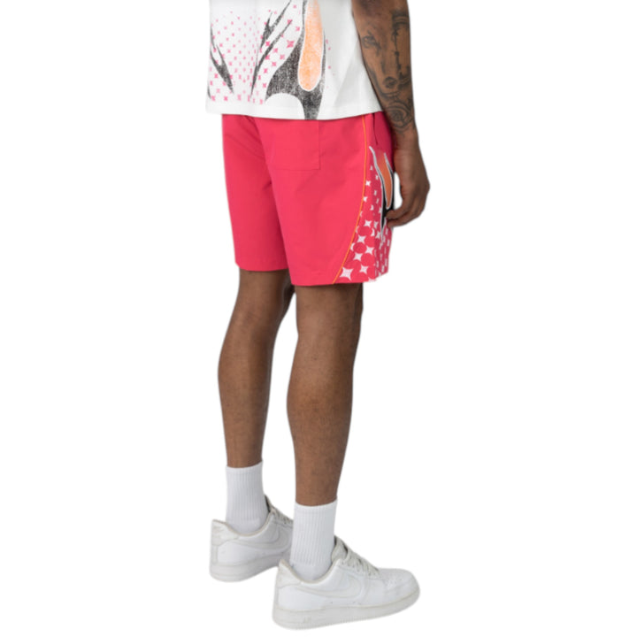 Smoke Rise Republic Windbreaker Short Pink