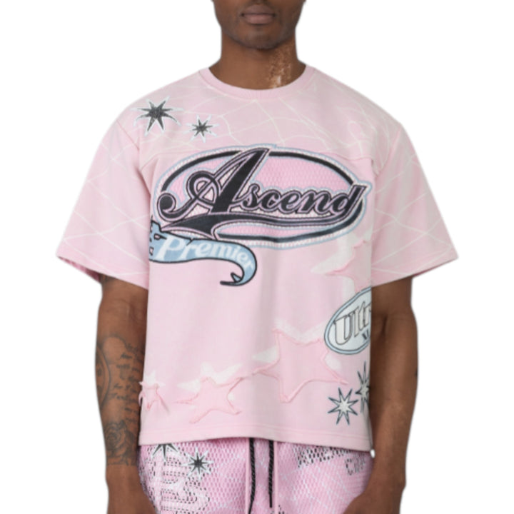 Smoke Rise Ascend Tee Pink