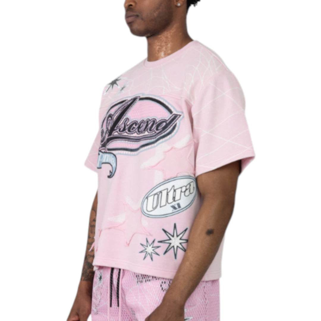 Smoke Rise Ascend Tee Pink