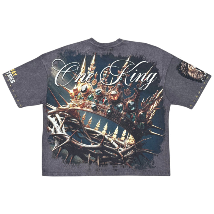 Stray Lion Tee Charcoal
