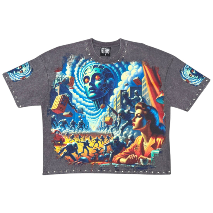 Stray New Age Tee Charcoal