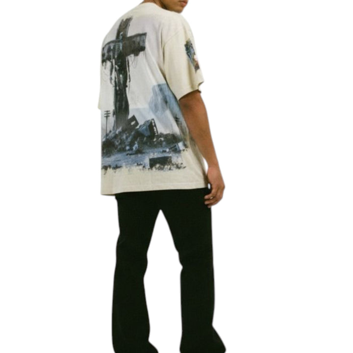 Stray Redeemer Tee Oat Natural